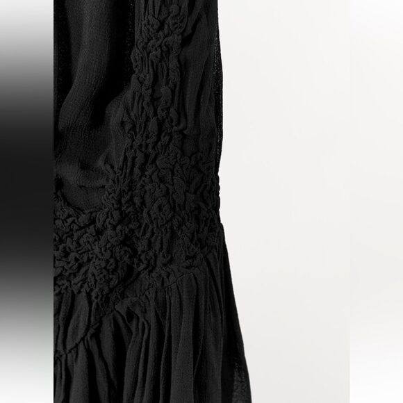 Zara 2 pc set of ruched textured top and skirt - Picture 8 of 8